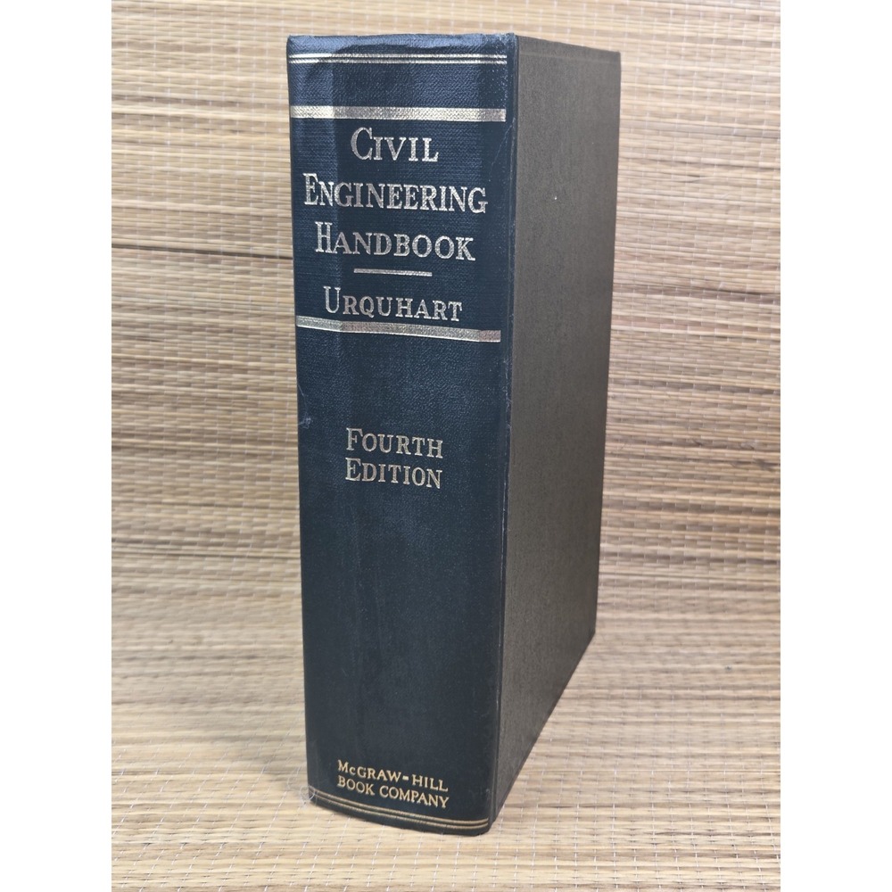 Civil Engineering Handbook Leonard Urquhart C.E. 4th Edition 1962